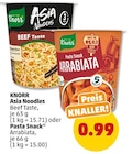 Asia Noodles oder Pasta Snack von KNORR im aktuellen Penny-Markt Prospekt