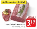 Zarte Kalbsrückensteaks bei EDEKA im Langenau Prospekt für 3,29 €