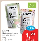 Katzennahrung von Strayz im aktuellen budni Prospekt