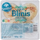Mini Blinis - CARREFOUR SENSATION en promo chez Carrefour Mini Blinis - CARREFOUR SENSATION dans le catalogue Carrefour