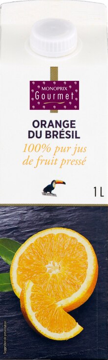 Pur Jus Orange - Monoprix à Paris Pur Jus Orange en promo chez Monoprix Paris à 1,86 €