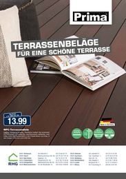RHG Baucentrum Prospekt für Lößnitz: "Terrassenbeläge für eine schöne Terrasse.", 2 Seiten, 11.04.2024 - 31.05.2024