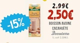 Boisson avoine cacahuète - BONNETERRE dans le catalogue Naturalia