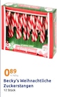 Weihnachtliche Zuckerstangen im Action Prospekt Weihnachtliche Zuckerstangen von Becky's im aktuellen Action Prospekt für 0,89 €