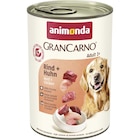 Zookauf Nienburg - Animonda Dog Dose GranCarno Adult Rind & Huhn 400 g Angebot im Prospekt Animonda Dog Dose GranCarno Adult Rind & Huhn 400 g bei Zookauf im Nienburg Prospekt für 1,49 €