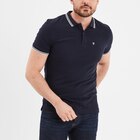 Polo piqué coton manches courtes bleu marine homme en promo chez La Halle Le Havre à 9,99 €