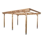 Carport en bois sans toit 15,2 m² 3 x 5 m en promo chez Castorama Dunkerque à 229,00 €