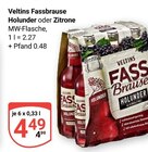 Fassbrause Holunder Angebote von Veltins bei GLOBUS Rüsselsheim für 4,49 €