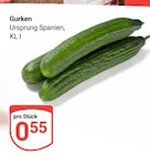 Gurken bei GLOBUS im Neubrandenburg Prospekt für 0,55 €