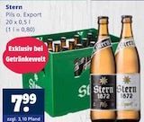 Pils o. Export Angebote von Stern bei Getränkewelt Dortmund für 7,99 €