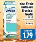 Husten- und Bronchialtropfen Angebote von elkos Vivede bei EDEKA Gießen für 1,79 €