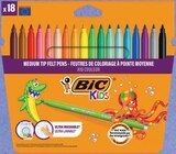 Kids feutres de coloriage pointe moyenne - BIC KIDS - Intermarché Super à Nîmes Kids feutres de coloriage pointe moyenne - BIC KIDS en promo chez Intermarché Super Nîmes à 2,96 €