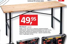 Werkbank bei BAUHAUS in Oberhausen Werkbank im Angebot bei BAUHAUS Oberhausen für 49,95 €