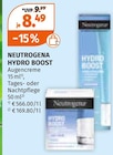 Hydro Boost Augencreme, Tages- oder Nachtpflege im Müller Prospekt Hydro Boost Augencreme, Tages- oder Nachtpflege von Neutrogena im aktuellen Müller Prospekt für 8,49 €