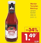 Tomaten Ketchup von Werder im aktuellen Netto Marken-Discount Prospekt für 1,49 €
