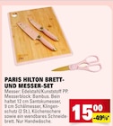 Brett- und Messer-Set Angebote von Paris Hilton bei Marktkauf Konstanz für 15,00 €