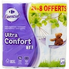 Papier hygiénique Ultra Confort - CARREFOUR ESSENTIAL - Carrefour Papier hygiénique Ultra Confort - CARREFOUR ESSENTIAL à 8,95 € dans le catalogue Carrefour