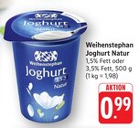 Joghurt Natur im Angebot bei EDEKA in Pirmasens Joghurt Natur Angebote von Weihenstephan bei EDEKA Pirmasens für 0,99 €