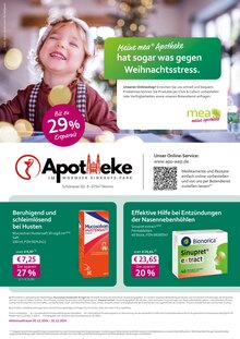 mea - meine apotheke Prospekt "Unsere Dezember-Angebote" mit  Seiten (Worms)