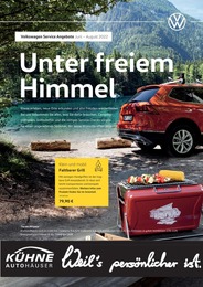 Volkswagen Prospekt für Jessen (Elster) mit 1 Seite Volkswagen Prospekt für Jessen (Elster): Endlich wieder Sommer, 1 Seite, 01.06.2022 - 31.08.2022