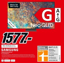 Fernseher von SAMSUNG GQ 65 QN 95A im aktuellen Media-Markt Prospekt für 1577€
