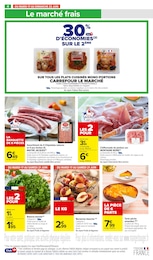 Prix et réduction Chipolatas dans le prospectus Carrefour Market en cours Offre Chipolatas dans le catalogue Carrefour Market du moment à la page 6