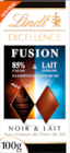 TABLETTE LINDT FUSION NOIR ET LAIT EXCELLENCE - LINDT en promo chez Auchan Supermarché Saint-Maur-des-Fossés à 2,30 €