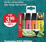 Textmarker BOSS ORIGINAL im V-Markt Prospekt Textmarker BOSS ORIGINAL von Stabilo im aktuellen V-Markt Prospekt für 3,99 €