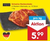 Aktuelle Steak Angebote bei Netto Marken-Discount in Moers Aktuelles Schweine-Nackensteaks Angebot bei Netto Marken-Discount in Moers ab 5,99 €