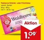 Kräuter- oder Früchtetee im Angebot bei Netto Marken-Discount in Herne Kräuter- oder Früchtetee Angebote von Teekanne bei Netto Marken-Discount Herne für 1,09 €