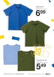 Promos Polo Homme dans le catalogue "Joyeux anniversaire ! Zeeman fête ses 35 ans en France." de Zeeman à la page 14