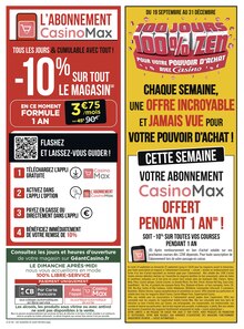Catalogue Géant Casino, 19/09/2022 - 02/10/2022, 100 jours 100% zen, 32 pages Prospectus Géant Casino en cours, "100 jours 100% zen", 32 pages