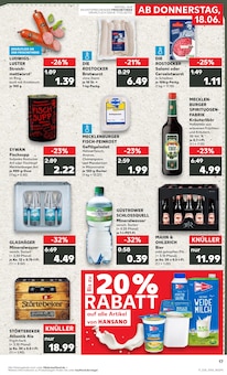 Bier im aktuellen Kaufland Prospekt (Rostock) Bier im Kaufland Prospekt "Hier bin ich richtig" mit 56 Seiten (Rostock)