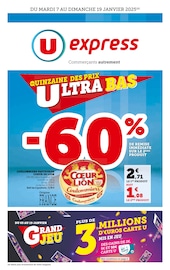 Catalogue Supermarchés U Express en cours à Ostricourt et alentours, "LA QUINZAINE DES PRIX ULTRA BAS", 16 pages, 07/01/2025 - 19/01/2025