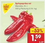Spitzpaprika rot im Angebot bei Netto Marken-Discount in Schweinfurt Spitzpaprika rot Angebote von MARKT TAG bei Netto Marken-Discount Schweinfurt für 1,59 €