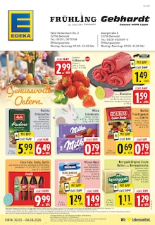 Coca Cola im EDEKA Prospekt "Aktuelle Angebote" mit 28 Seiten (Detmold)