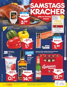 Jack Daniels im Netto Marken-Discount Prospekt "Aktuelle Angebote" mit 56 Seiten (Jena)