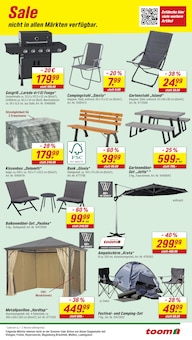 Campingstuhl Angebot im toom Baumarkt Prospekt, gültig von 25.07.2026 bis 31.07.2026 Campingstuhl Angebot im aktuellen toom Baumarkt Prospekt auf Seite 5
