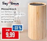 Messerblock im Angebot bei Kaufhaus Stolz in Greifswald Messerblock Angebote von Tony Brown by Stolz bei Kaufhaus Stolz Greifswald für 9,99 €