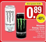 Energy Drink Angebote von Monster bei WEZ Löhne für 0,89 €