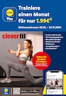 Trainiere einen Monat von cleverfit im aktuellen Lidl Prospekt für 1,99 €