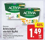 Activia Joghurt von Danone für 1,49 € bei EDEKA im Angebot Activia Joghurt von Danone im aktuellen EDEKA Prospekt