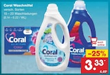 Aktuelles Coral Waschmittel Angebot bei Netto Marken-Discount in Koblenz ab 3,33 €