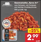 Aktuelles Geschnetzeltes "Gyros Art" Angebot bei Netto Marken-Discount in Bielefeld ab 2,99 €