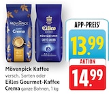 EDEKA Sinsheim - Caffè Crema Angebot im Prospekt Caffè Crema bei EDEKA im Sinsheim Prospekt für 13,99 €