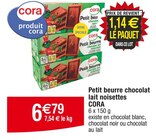 Promo Petit beurre chocolat lait noisettes à 6,79 € dans le catalogue Cora à Illfurth