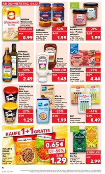 Oliven im aktuellen Kaufland Prospekt (Mainz) Oliven im Kaufland Prospekt "KNĂśLLER" mit 74 Seiten (Mainz)