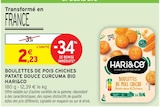 Boulettes de pois chiches patate douce curcuma bio - HARI&CO dans le catalogue Intermarché Hyper