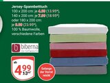 Jersey-Spannbetttuch im Angebot bei GLOBUS in Neubrandenburg Jersey-Spannbetttuch Angebote von biberna bei GLOBUS Neubrandenburg für 4,99 €