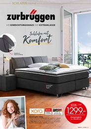 Möbel & Einrichtung Prospekt von Zurbrüggen Oldenburg Zurbrüggen Prospekt: "Schlafen mit Komfort!", 28 Seiten, 01.11.2022 - 28.02.2023